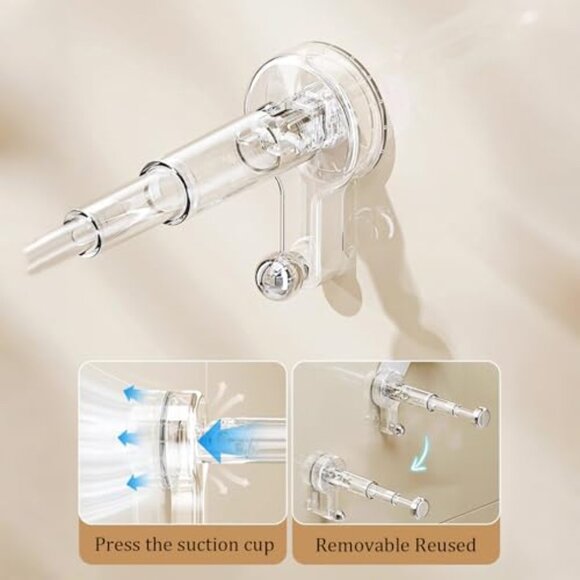 Suction Cup Hanger Organizer Stacker Extendable Closet Space Saver - Picture 6 of 8